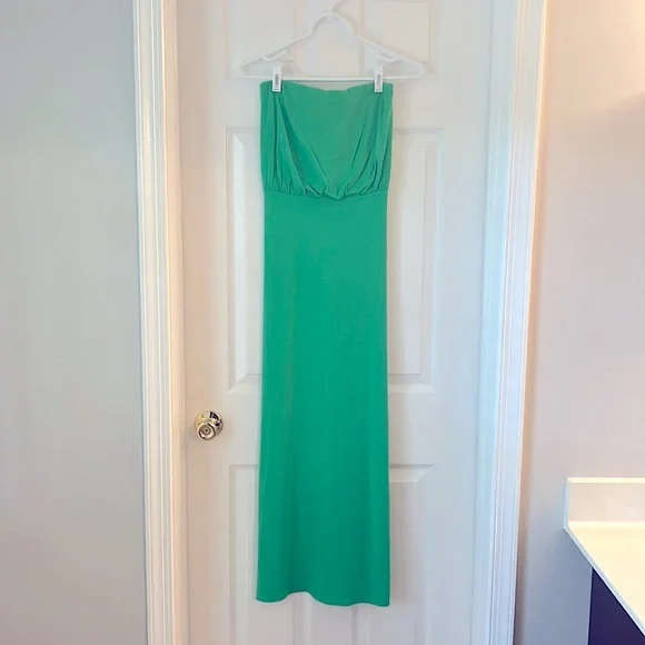 slim fit dress slacks Susana Monaco Off-Shoulder Midi Dress